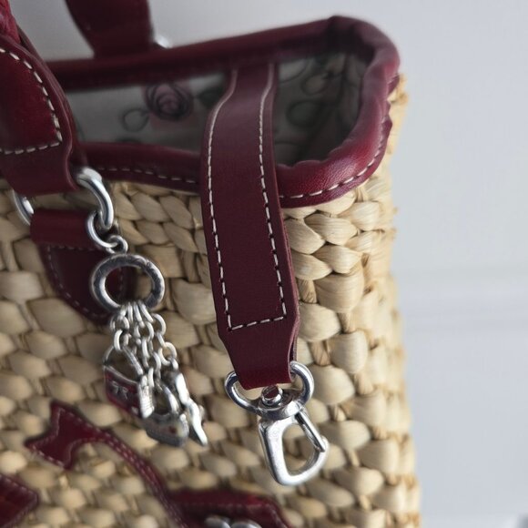 Brighton Leather & Straw Bag - Picture 6 of 16